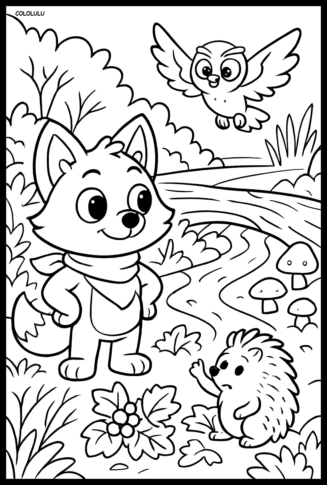 Character exploring planet