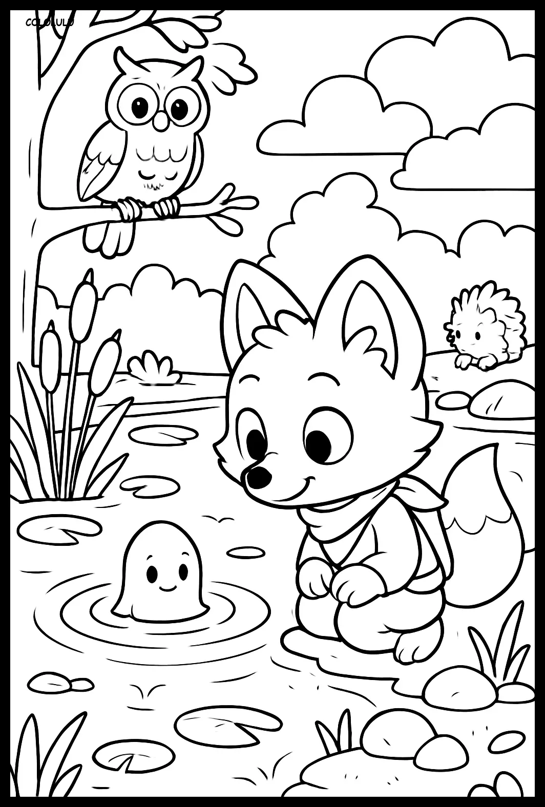 Character making friends